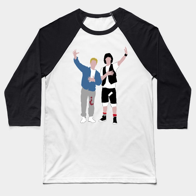 Bill and Ted Baseball T-Shirt by RevArt